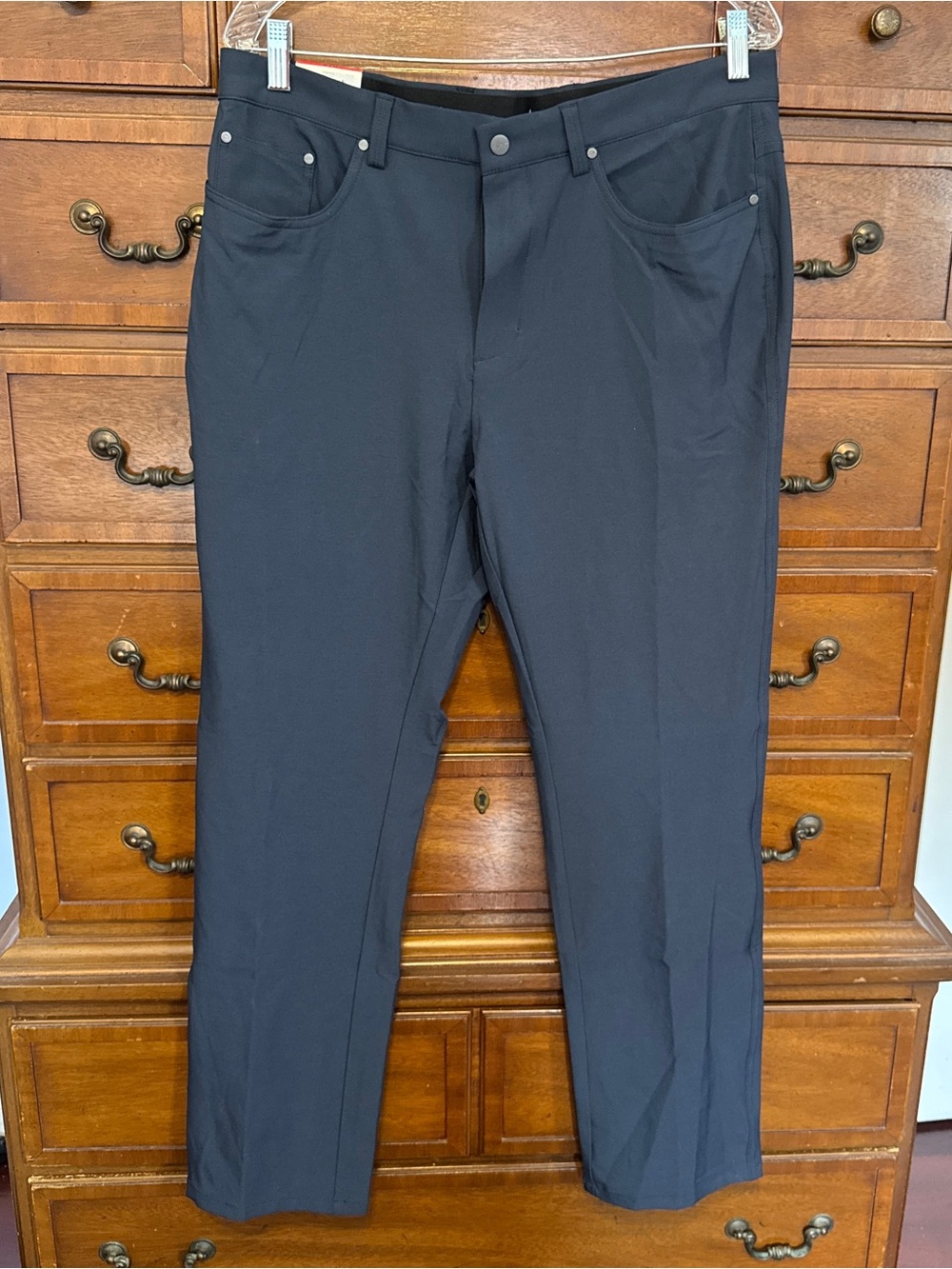 Greg Norman NWT Navy Performance Golf Pants 34x30 Stretch Classic Preppy